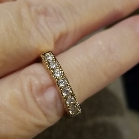 White Diamonique "LOVE YOU" Ring - Picture 5 of 11